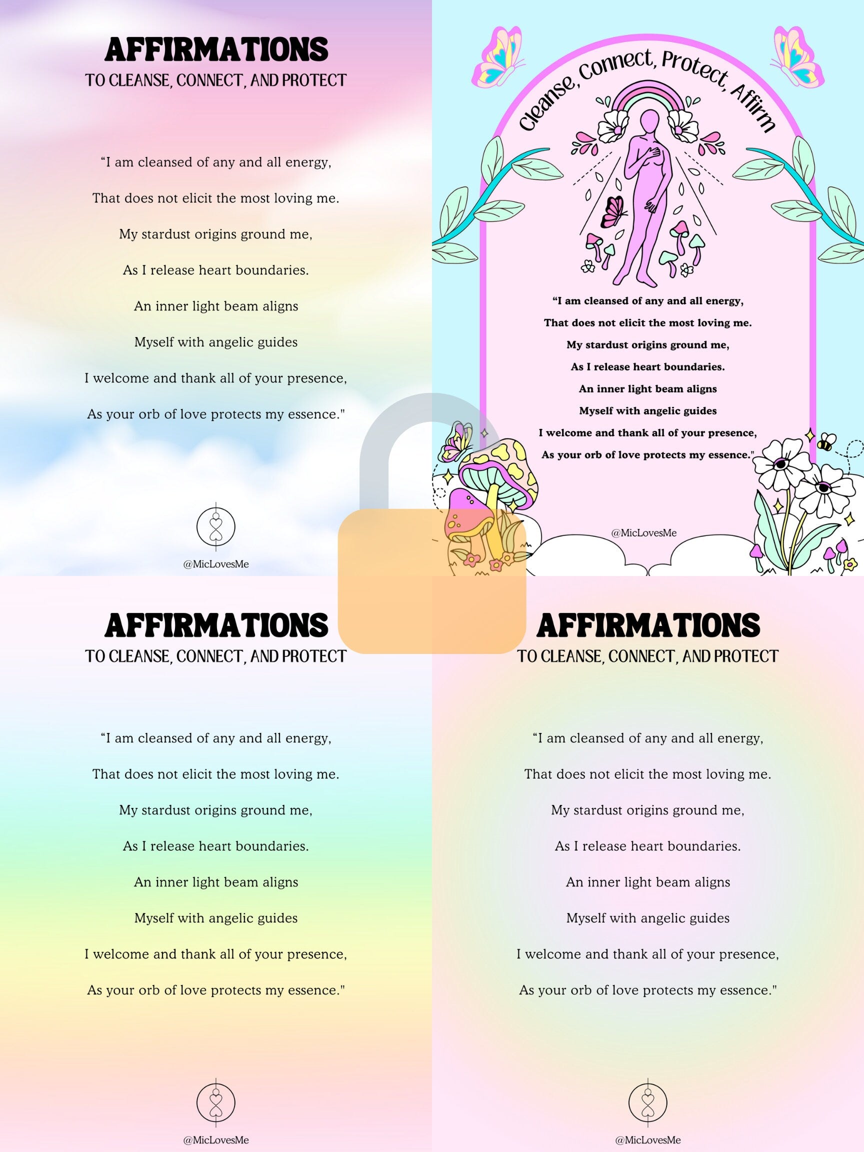 Affirmation + Meditation Posters